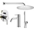 Комплект смесителей для душа PLUMBERIA SELECTION IXO хром KITXO15CR53 1