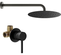 Комплект со смесителем для душа PLUMBERIA SELECTION IXO черный матовый KITXO01NO