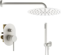 Комплект со смесителем для душа PLUMBERIA SELECTION IXO белый матовый KITXO15BO