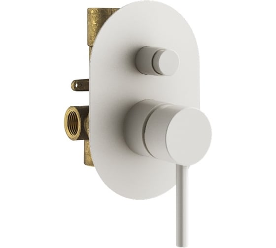 Комплект со смесителем для душа PLUMBERIA SELECTION IXO белый матовый KITXO15BO