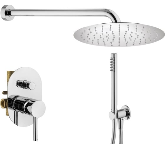 Комплект со смесителем для душа PLUMBERIA SELECTION IXO хром KITXO15CRKING