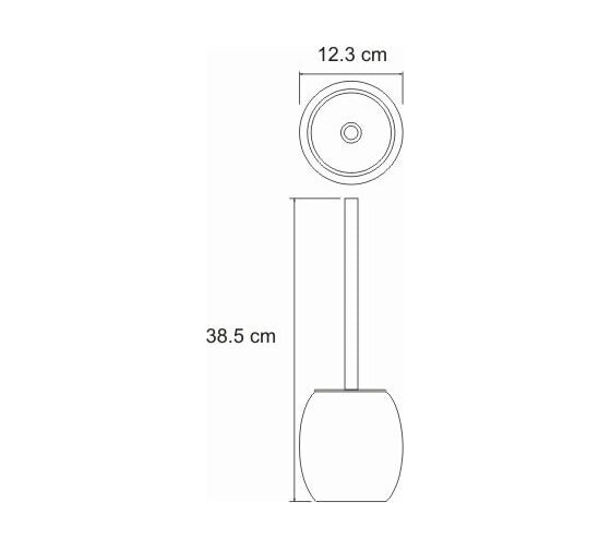 Щетка для унитаза WasserKraft Ruwer K-6727