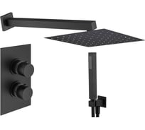 Комплект со смесителем для душа PLUMBERIA SELECTION TAG черный матовый KITTGT18QNO