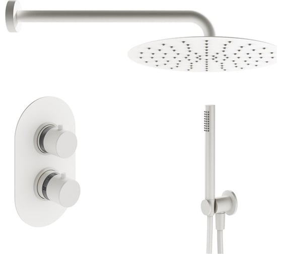 Комплект со смесителем для душа PLUMBERIA SELECTION IXO белый матовый KITXOT18BOKING