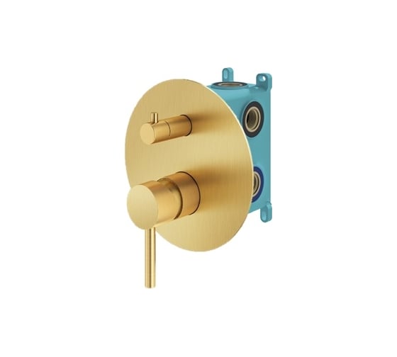 Комплект со смесителем для душа PLUMBERIA SELECTION IXO золото брашированное KITXO18OB