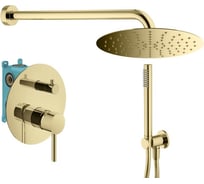 Комплект со смесителем для душа PLUMBERIA SELECTION IXO золото KITXO18OR