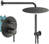 Комплект со смесителем для душа PLUMBERIA SELECTION IXO графит матовый KITXO18GR