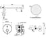 Комплект со смесителем для душа PLUMBERIA SELECTION IXO графит матовый KITXO18GR 6
