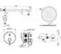 Комплект со смесителем для душа PLUMBERIA SELECTION IXO черный матовый KITXO18NOKING 6
