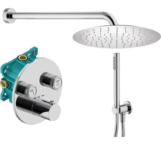 Комплект со смесителем для душа PLUMBERIA SELECTION PSBOX хром KITPSB02CRKING