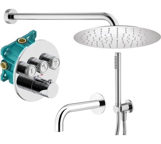 Комплект со смесителем для душа PLUMBERIA SELECTION PSBOX хром KITPSB03CR60
