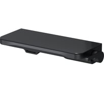 Встраиваемый смеситель на раковину с полкой и каскадным изливом, AM.PM Func, черный F8F72722