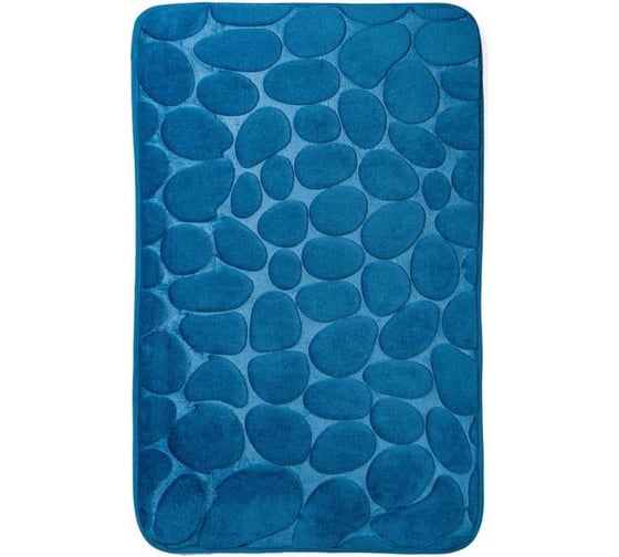 Коврик ванной комнаты Roomis Камни 50x80 см S001L.Blue 1