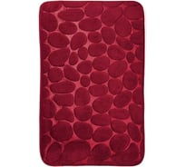 Коврик ванной комнаты Roomis Камни 50x80 см S002Maroon