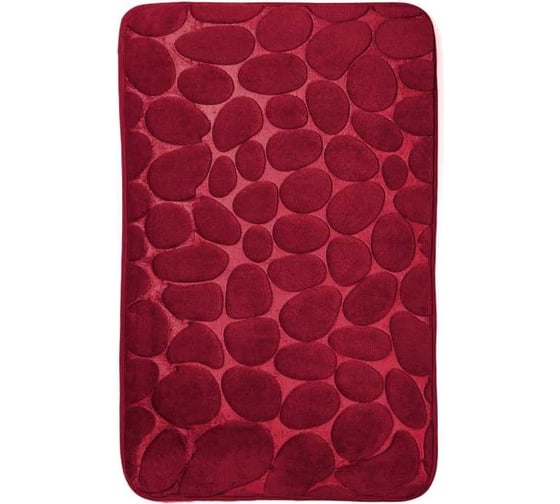 Коврик ванной комнаты Roomis Камни 50x80 см S002Maroon 1