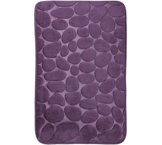 Коврик ванной комнаты Roomis Камни 50x80 см S003Violet