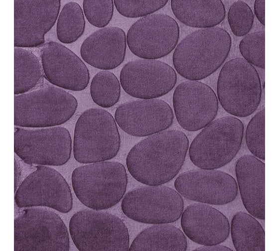 Коврик ванной комнаты Roomis Камни 50x80 см S003Violet