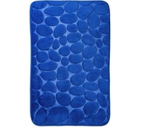 Коврик ванной комнаты Roomis Камни 50x80 см S004Blue