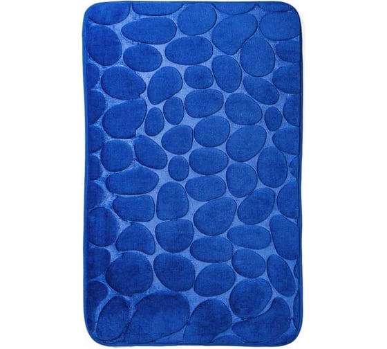 Коврик ванной комнаты Roomis Камни 50x80 см S004Blue
