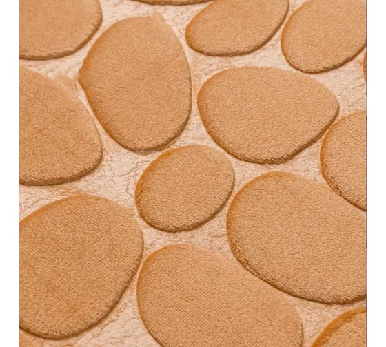 Коврик ванной комнаты Roomis Камни 50x80 см S008Brown