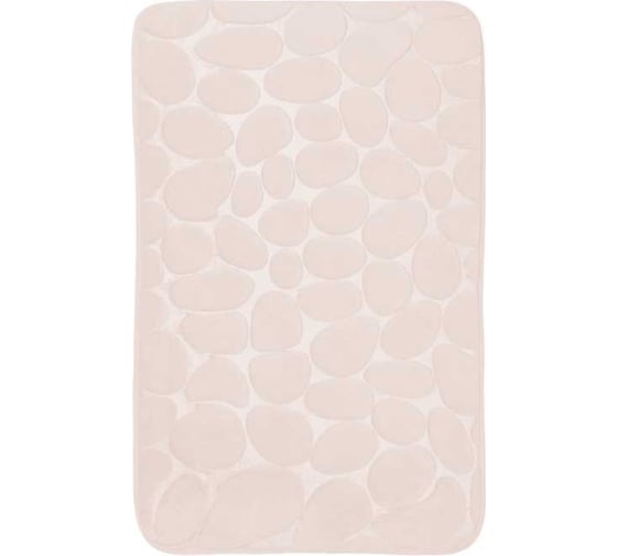 Коврик ванной комнаты Roomis Камни 50x80 см S006Milky