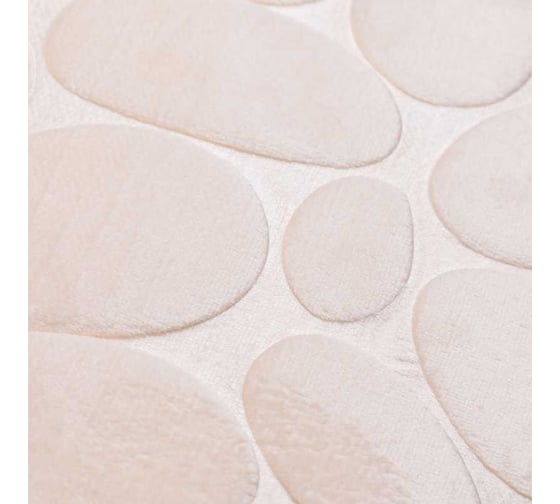 Коврик ванной комнаты Roomis Камни 50x80 см S006Milky