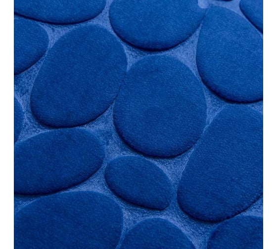 Коврик для туалета с вырезом Roomis Камни 50x50 см S004Blue50х50