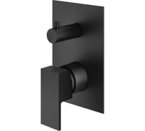 Внешняя часть встраиваемого смесителя для душа PLUMBERIA SELECTION TAG черный матовый TG1901NO