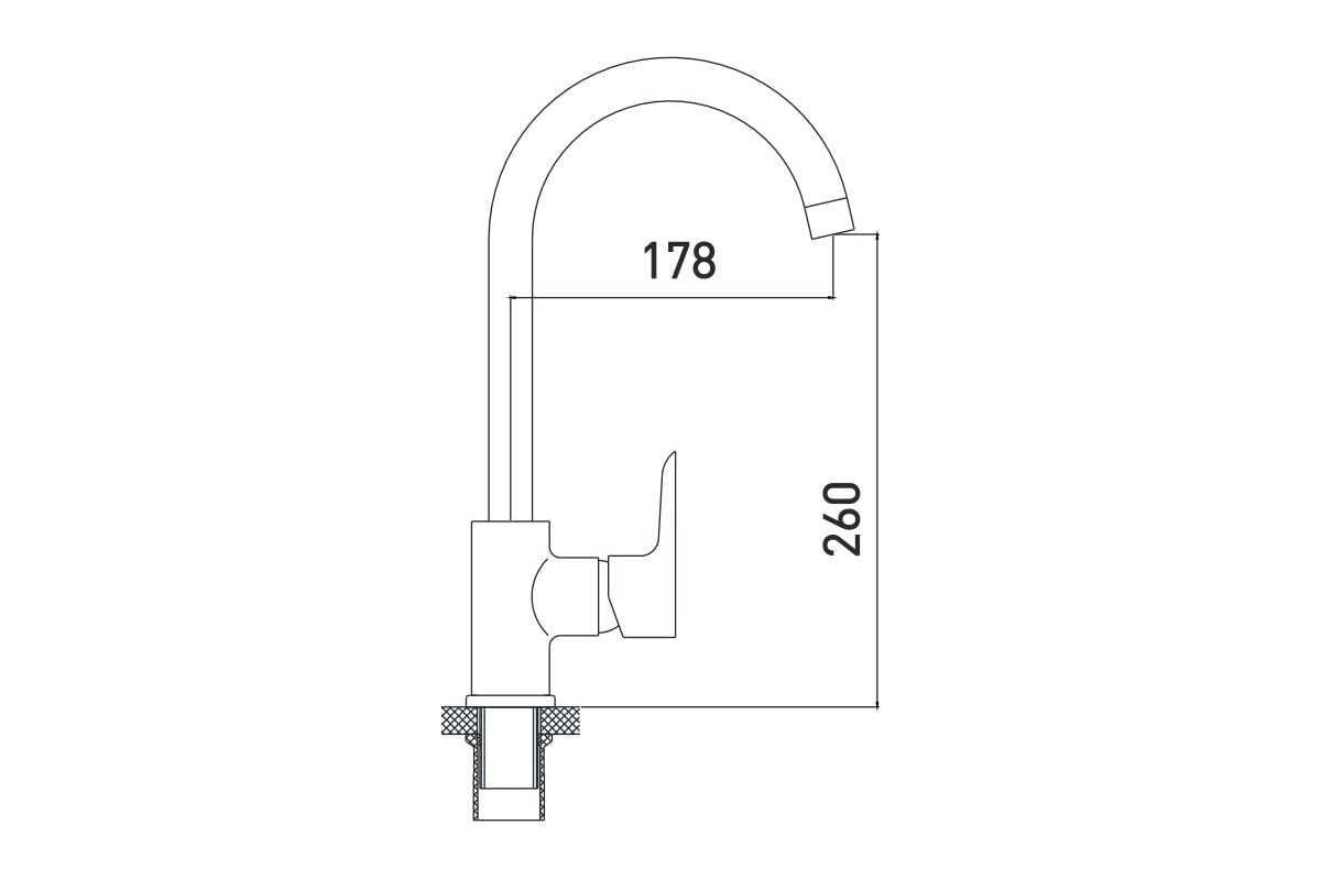 Смеситель для кухни GROSS AQUA Space 3118288С-В02 - выгодная цена ...