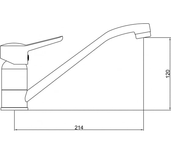 Смеситель для кухни GROSS AQUA Alfa 3210313C-G0110