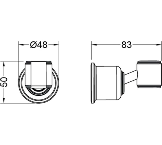 Держатель ручного душа Aquatek КЛАССИК AQ2407CR 00000135447