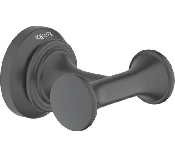 Крючок Aquatek КЛАССИК двойной, матовый черный AQ4502MB 00000135637 1