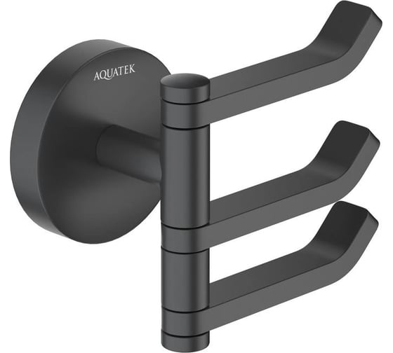 Крючок Aquatek БЕТТА тройной, матовый черный AQ4632MB 00000135673 1