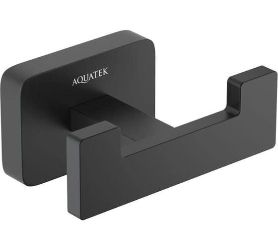 Крючок Aquatek ЛИБРА двойной, матовый черный AQ4302MB 00000135579 1