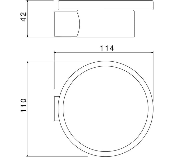 Мыльница Aquatek ЛИРА матовый черный AQ4403MB 00000135607
