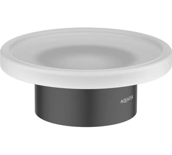 Мыльница Aquatek ЛИРА настольная, матовый черный AQ4426MB 00000135609