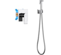 Набор с гигиеническим душем Aquatek ЛИРА смеситель + гигиеническая лейка + шланг + шланговое подсоединение с держателем AQ1419CR 00000135248