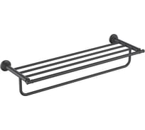 Полка для полотенец Aquatek КЛАССИК матовый черный AQ4515MB 00000135664