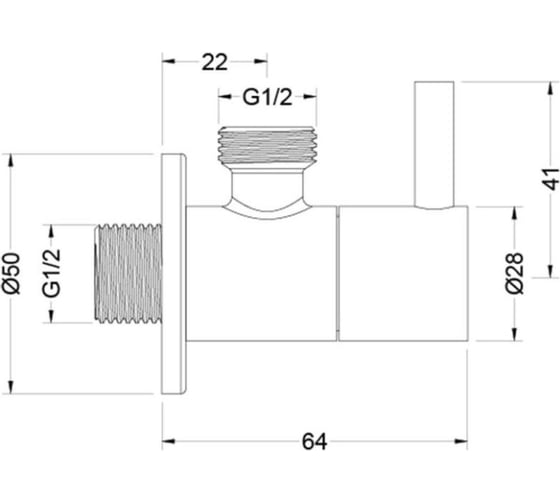 Угловой переходник Aquatek AQ2452CR 00000135493