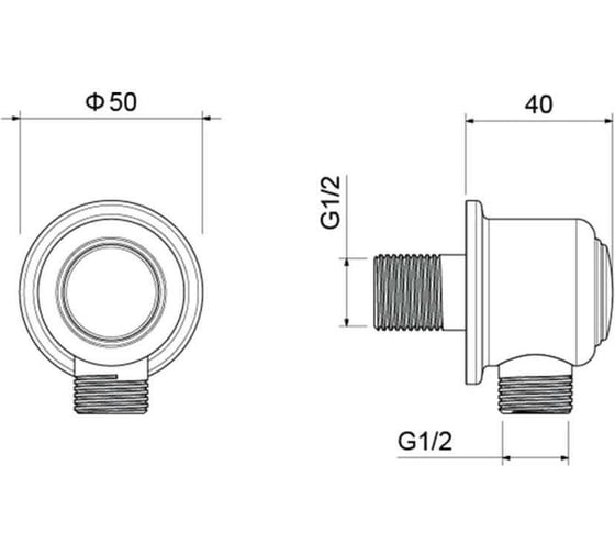 Шланговое подсоединение Aquatek КЛАССИК AQ2461CR 00000135427