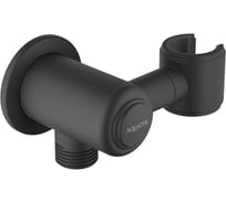 Шланговое подсоединение Aquatek КЛАССИК с держателем, матовый черный AQ2462MB 00000135431