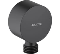 Шланговое подсоединение Aquatek матовый черный AQ2457MB 00000135420