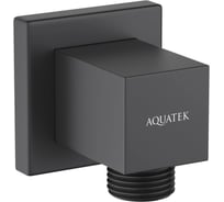 Шланговое подсоединение Aquatek матовый черный AQ2458MB 00000135422