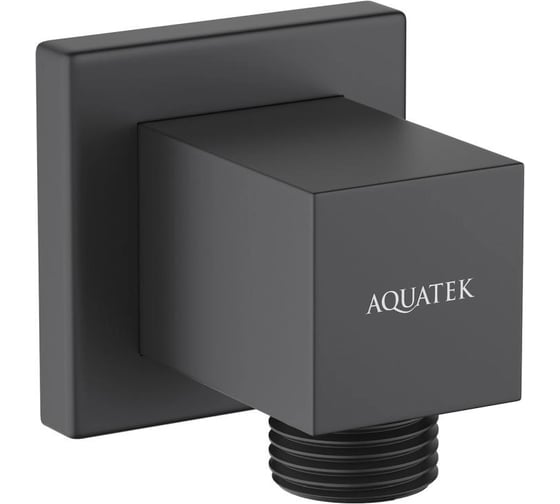 Шланговое подсоединение Aquatek матовый черный AQ2458MB 00000135422