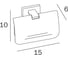 Держатель для туалетной бумаги INDA LEA черный матовый A18260NE 2