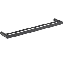 Полотенцедержатель Aquatek ЛИРА двойной, 600 мм, матовый черный AQ4430MB 00000135627