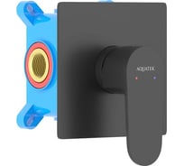 Смеситель для душа Aquatek ОБЕРОН внешняя и скрытая часть, матовый черный AQ1266MB 00000135149