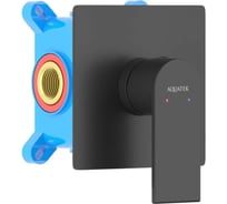 Смеситель для душа Aquatek ЛИРА внешняя и скрытая часть, матовый черный AQ1466MB 00000135241