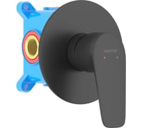 Смеситель для душа Aquatek БЕТТА внешняя и скрытая часть, матовый черный AQ1166MB 00000135117