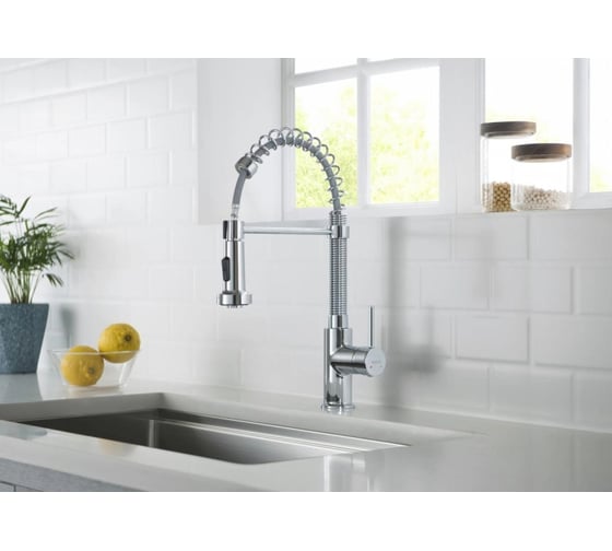 Смеситель для кухни Aquatek ЕВРОПА 2 jet профессиональный AQ1387CR 00000135190